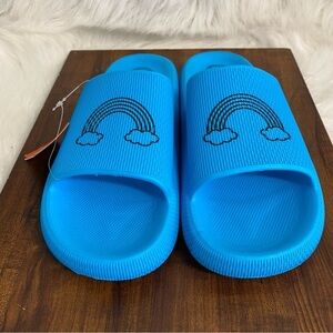 New Wonder Nation pillow Slide Sandal’s Blue Size 5 Women’s Easy‎ On/Off